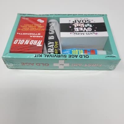 Over The Hill Joke Gift - First Aid For Old Age Survival Kit New In Box - Thumbnail 8