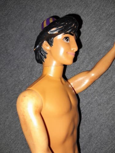 Vintage Disney Aladdin Prince Ali 1968 Male Doll 12” Toy Mattel Inc. Nude - Thumbnail 10