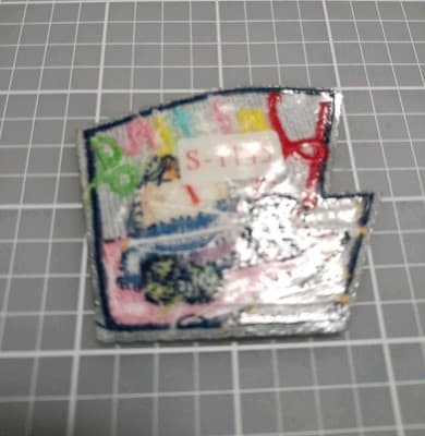 KNITTING Patch Crest Badge Girl Boys Scouts Knitters Class Fun Patch 2"×2.25" - Thumbnail 2