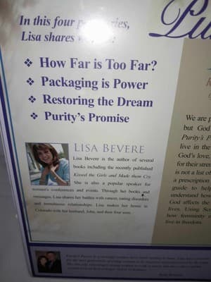 Puritys Power Lisa Bevere VHS Restoring Splendora Of Sexual Beauty & Intimacy - Thumbnail 4