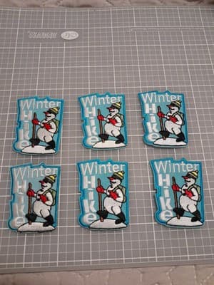 Winter Hike Patch Crest Badge Girl Boys Scouts Explorer Fun Patch 2.25"×1.75" - Thumbnail 3