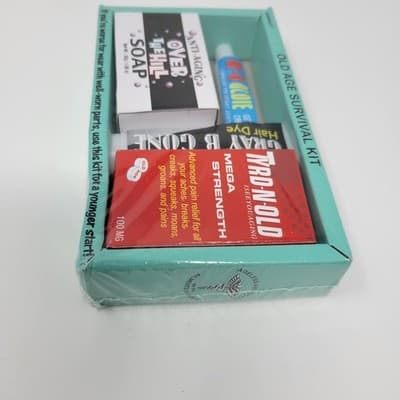 Over The Hill Joke Gift - First Aid For Old Age Survival Kit New In Box - Thumbnail 5