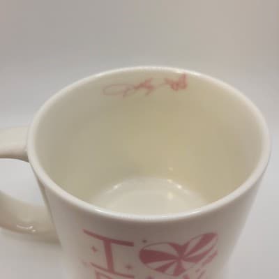 DOLLY PARTON I Love Dolly Pink Coffee Mug White Ceramic Collectible Cup - Thumbnail 3