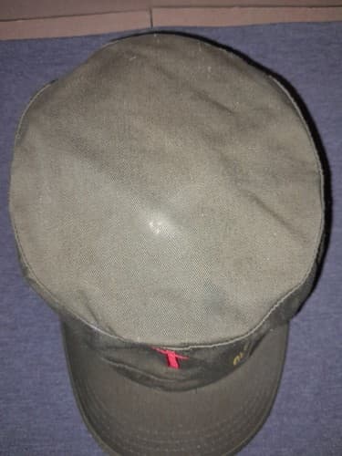 GLOBAL TRIBE Military Cap Hat Olive Green Red Cross Embroidered Streetwear - Thumbnail 6