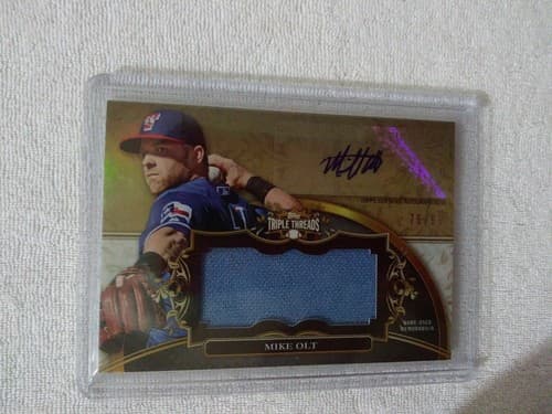 Mike Olt 2013 Topps Triple Threads autograph auto card UAJR-M05 /99 Tx Rangers - Image 1
