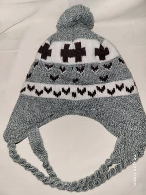 Texas A&M Knit Hat Cap By Top of the World Gray Black Aggie Maroon & White - Thumbnail 3