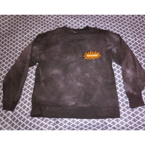 NICKELODEON Rugrats Sweatshirt Mens Medium Black Mineral Wash Graphic 90s Style - Thumbnail 3