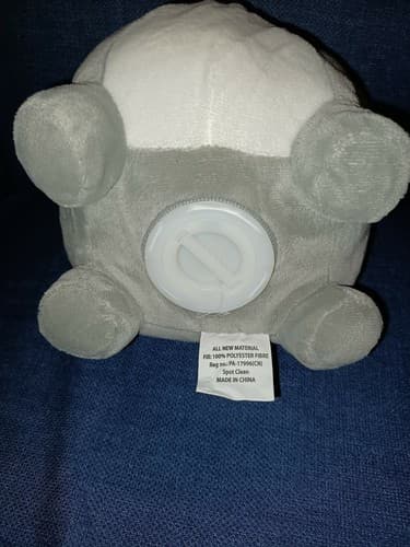 Silver Cat Piggy Bank Plush 10" Jumbo Soft Loveable Kids Oversized FAB NY - Thumbnail 6