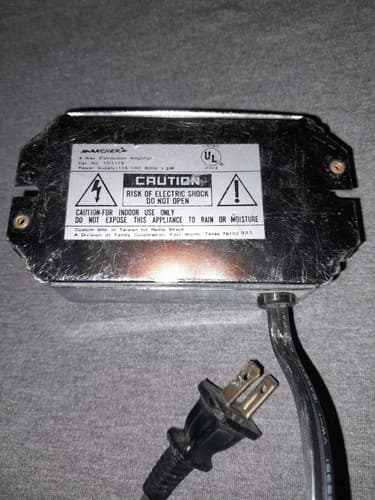 ARCHER 4 Way Distribution Amplifier 15 1119 Cable Signal Splitter 60Hz - Thumbnail 5