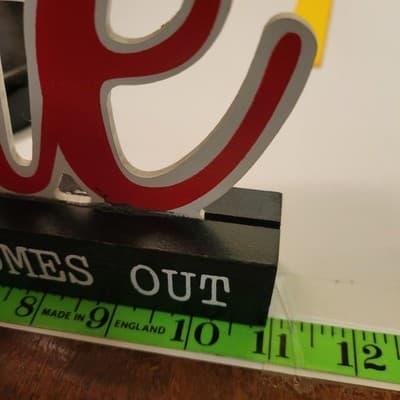 Wine Goes In Fun Comes Out Wood Tabletop Sign Bar Kitchen Decor 11"x5" - Thumbnail 7