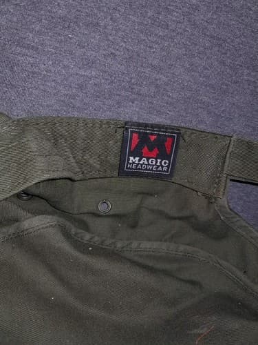 GLOBAL TRIBE Military Cap Hat Olive Green Red Cross Embroidered Streetwear - Thumbnail 9