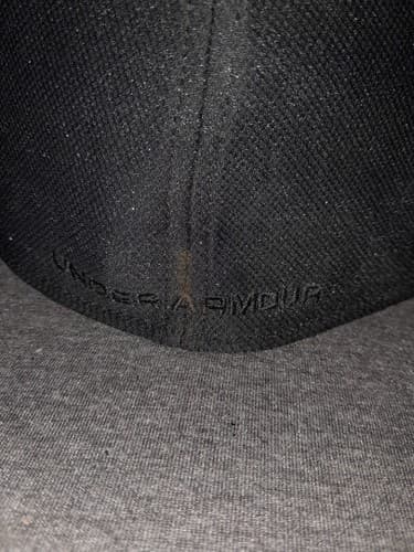 Under Armour Fitted Hat Black L XL UA Classic Fit Blitzing Embroidered Sharp - Thumbnail 4
