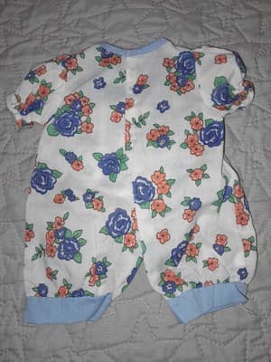 1995 Unimax BLUE WHITE ROMPER JUMPER Outfit Fit Precious Playmates Kelly Rosalyn - Thumbnail 2