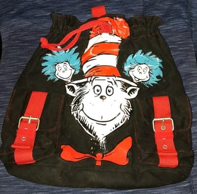Cat in the Hat Universal Studios Singapore Canvas Backpack - Thumbnail 3