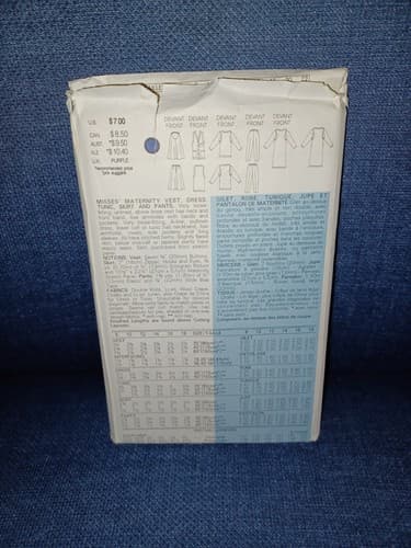 Vogue 9238 Pattern Pullover Top Vest Dress Tunic Skirt Pants Sz 14 16 18 Vintage - Thumbnail 2