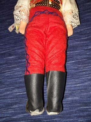 Traditional Czechoslovakian Folk Art Czechoslovak Boy Doll 12" Vintage 70s - Thumbnail 9