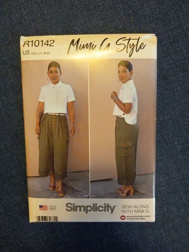 Simplicity R10142 Mimi G Hi Lo Button Front Shirt Wide Leg Pants Sz 16 18 20 22 - Image 1