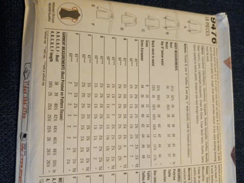 Simplicity 9476 Sewing Pattern Misses Loose Blouse Tunic Cover Ups Size 16-22 UC - Thumbnail 3