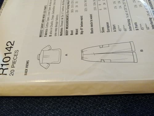Simplicity R10142 Mimi G Hi Lo Button Front Shirt Wide Leg Pants Sz 16 18 20 22 - Thumbnail 3