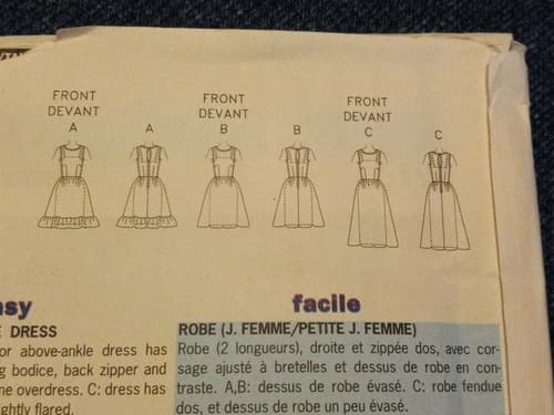 Butterick 6592 Sewing Pattern Misses Fit & Flare Dresses Evening Cocktail 18–22 - Thumbnail 5