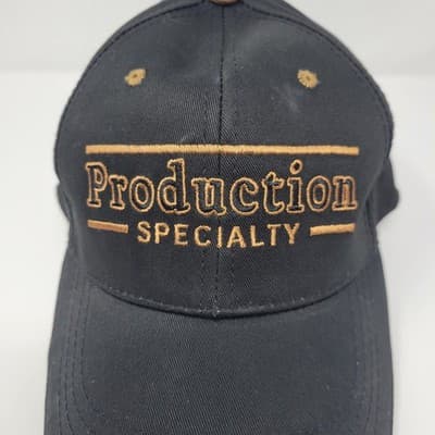 HEADLINER Production Specialty Hat Mens One Size Black Strapback Cotton - Thumbnail 3