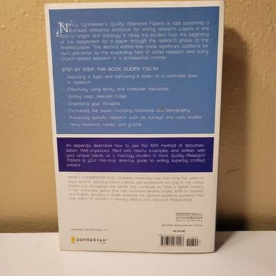 Quality Research Papers 2nd Ed Nancy Jean Vyhmeister Religion & Theology Writing - Thumbnail 3