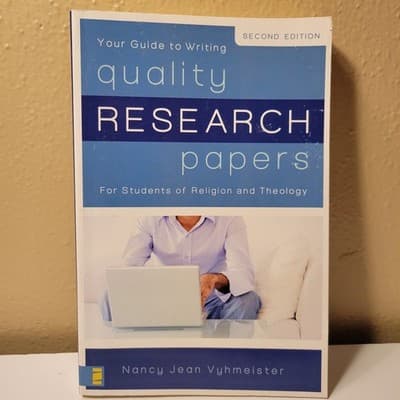 Quality Research Papers 2nd Ed Nancy Jean Vyhmeister Religion & Theology Writing - Image 1