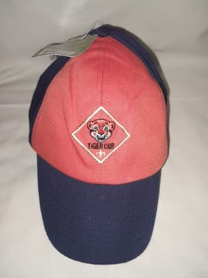 Tiger Cub Boy Scouts BSA Adjustable Youth Orange & Blue Cap Hat - Image 1