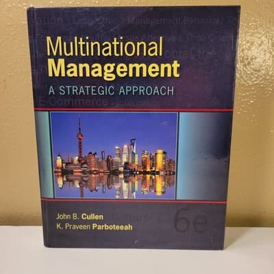 Multinational Management A Strategic Approach 6e Cullen Parboteeah - Thumbnail 2