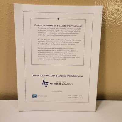 JCLD Journal of Character & Leadership Development Vol 7 Issue 3 Fall 2020 USAFA - Thumbnail 4