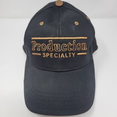 HEADLINER Production Specialty Hat Mens One Size Black Strapback Cotton - Image 1