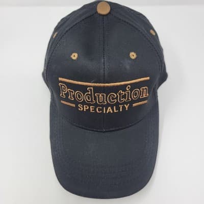HEADLINER Production Specialty Hat Mens One Size Black Strapback Cotton - Thumbnail 2