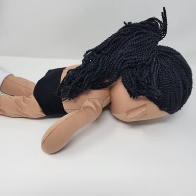 LINZY Yellow Aissa Rag Doll 16in Plush Soft Stuffed Toy Girl Nude - Thumbnail 10