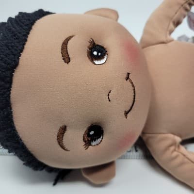 LINZY Yellow Aissa Rag Doll 16in Plush Soft Stuffed Toy Girl Nude - Thumbnail 13