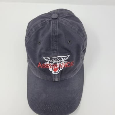 Ahead Vtg Classic Cut Gray Hat Cap | Assurance w Tiger Head Logo | OSFM - Thumbnail 3