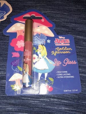 Disney Alice In Wonderland Set Of 3 Shimer Lip Gloss High Gloss Cruelty Free - Thumbnail 3