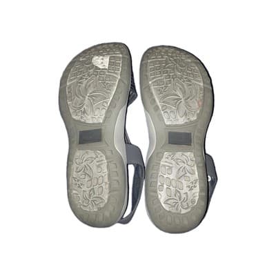 Skechers Womens Reggae Slim Simply Stretch Navy Blue 9 Memory Foam Slingback - Thumbnail 8