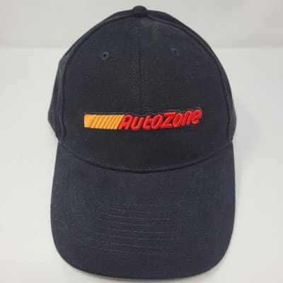 AUTOZONE Racing Logo Hat Mens One Size Black Adjustable Strapback New - Thumbnail 3