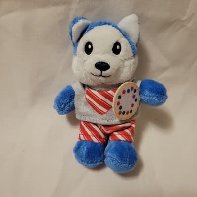 Build-A-Bear Mini Blue Husky Dog Plush 7" Christmas Pajamas Holiday Stuffed Toy - Image 1