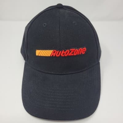 AUTOZONE Racing Logo Hat Mens One Size Black Adjustable Strapback New - Thumbnail 2