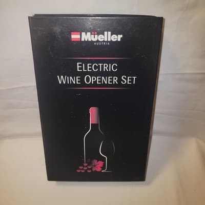 Mueller Electric Wine Opener Set Rechargeable Corkscrew with Accessories - Image 1