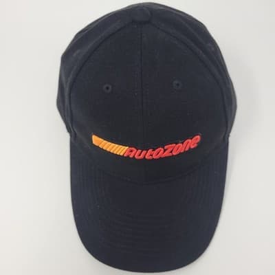 AUTOZONE Racing Logo Hat Mens One Size Black Adjustable Strapback New - Image 1