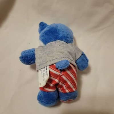 Build-A-Bear Mini Blue Husky Dog Plush 7" Christmas Pajamas Holiday Stuffed Toy - Thumbnail 2