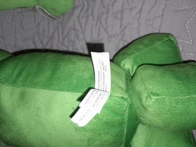 Minecraft Green Creepers 2014 Mojang 7" & 12" Creeper 2022 Green Plush Set Lot 2 - Thumbnail 3