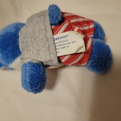 Build-A-Bear Mini Blue Husky Dog Plush 7" Christmas Pajamas Holiday Stuffed Toy - Thumbnail 3