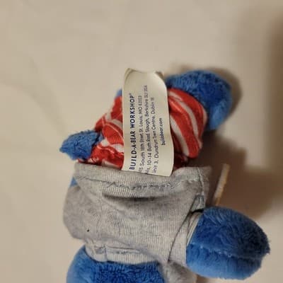 Build-A-Bear Mini Blue Husky Dog Plush 7" Christmas Pajamas Holiday Stuffed Toy - Thumbnail 4