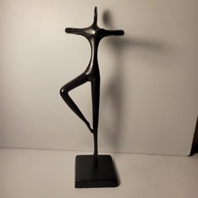 IKEA Bodrul Khalique Ballerina Sculpture Modern Minimalist Black Metal Figurine - Thumbnail 3