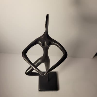 IKEA Bodrul Khalique Ballerina Sculpture Modern Minimalist Black Metal Figurine - Thumbnail 11