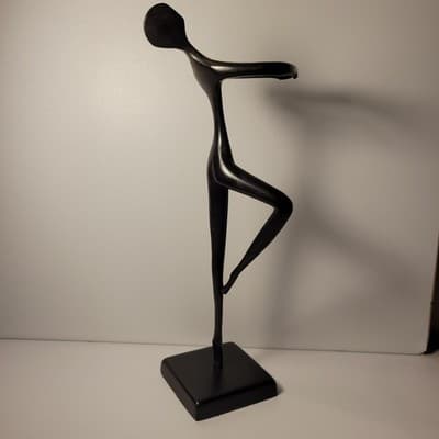 IKEA Bodrul Khalique Ballerina Sculpture Modern Minimalist Black Metal Figurine - Thumbnail 6