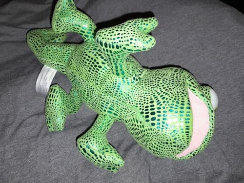 Disney Parks Tangled Pascal 12" Plush Chameleon Green Metallic Fabric - Thumbnail 7